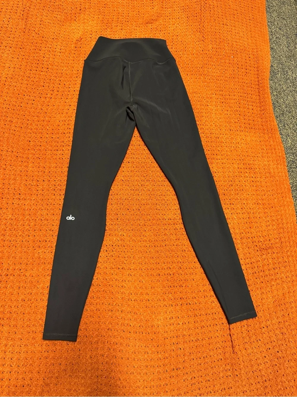ALO Yoga Black High-Waist Distressed Leggings